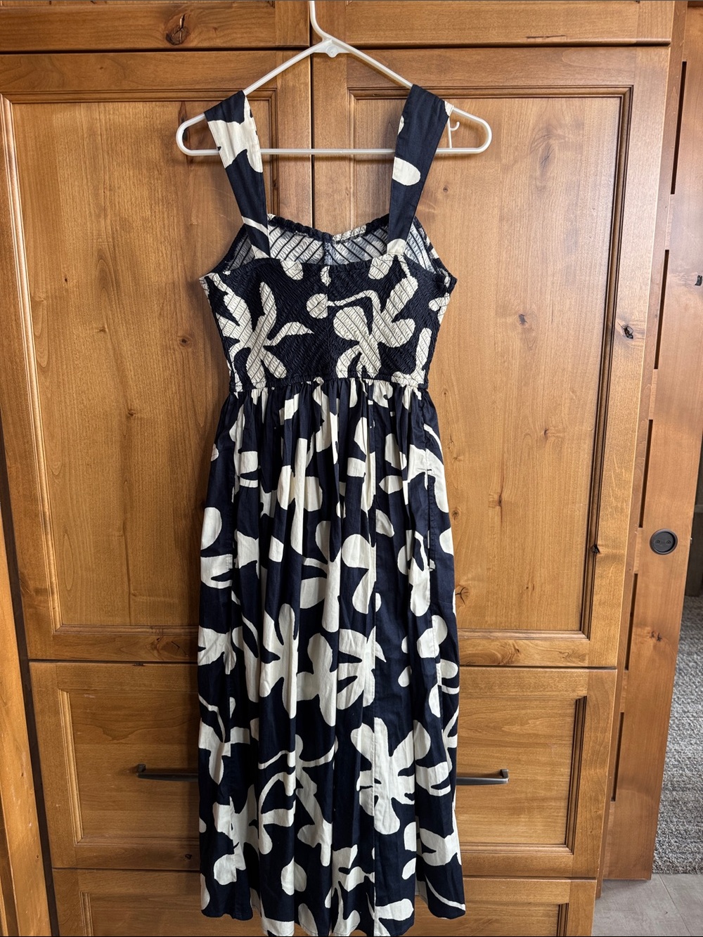NIC+ZOE Navy and Cream Glowing Flower Sarah Dress - Picture 6 of 11